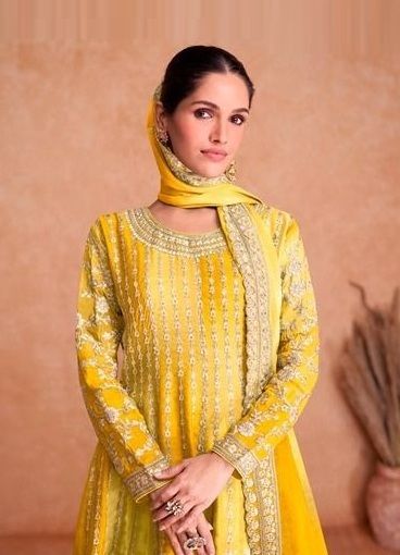 VAANI 2 - 7407 COLORS - CATALOG # 47964 (SET OF 5 READYMADE SUITS)